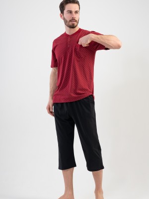 Man Recycled Bordeaux Capri Set Man Recycled Bordeaux Capri Set