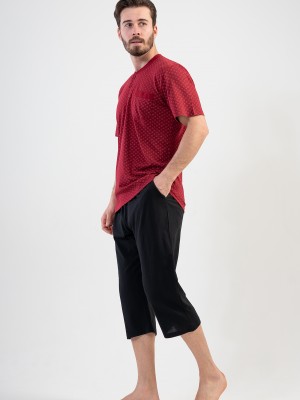 Man Recycled Bordeaux Capri Set Man Recycled Bordeaux Capri Set