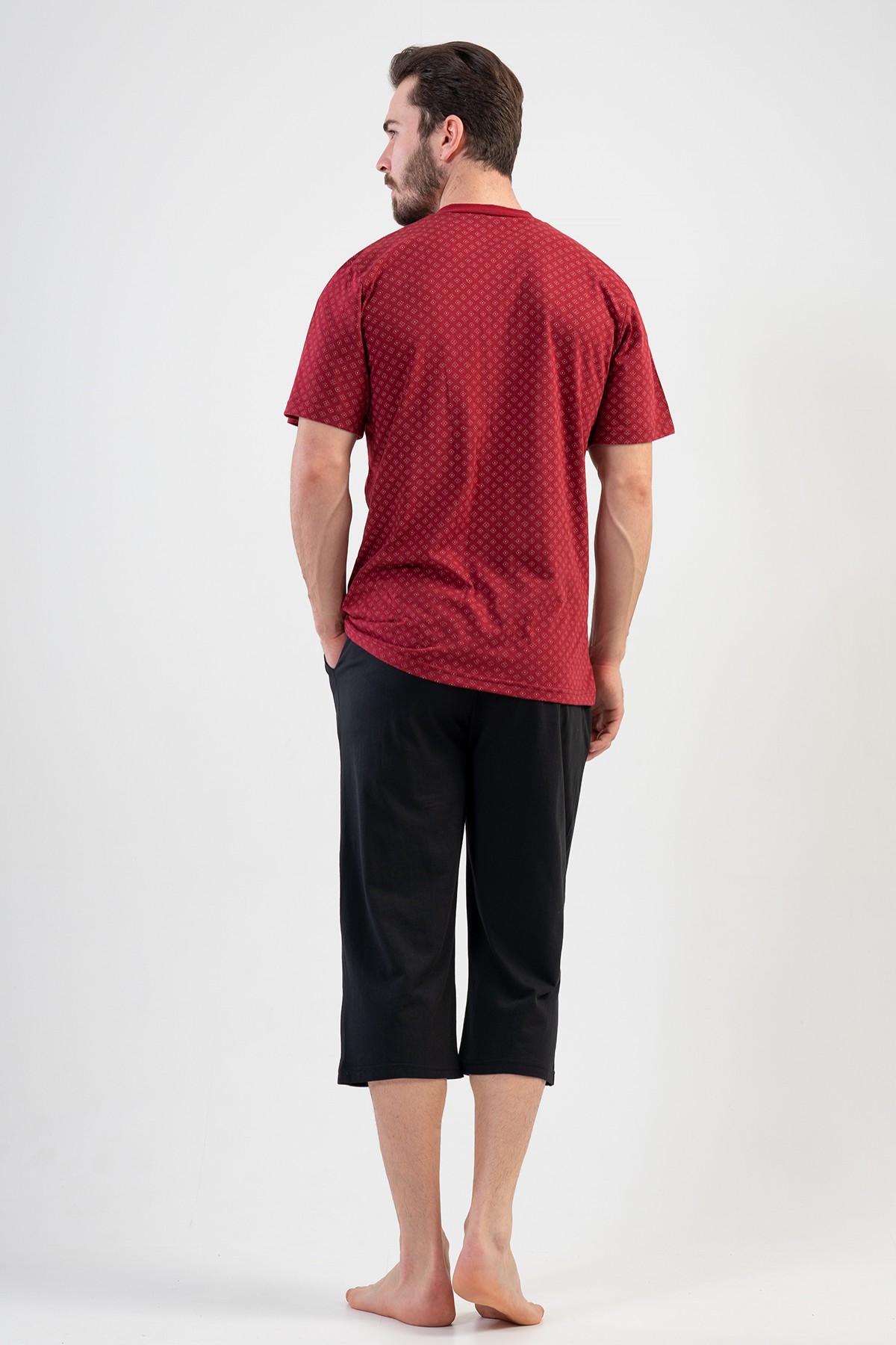 Man Recycled Bordeaux Capri Set Man Recycled Bordeaux Capri Set