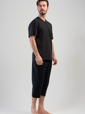 Man Desa Buttoned Capri Set Man Desa Buttoned Capri Set