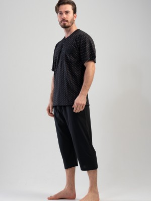 Man Desa Buttoned Capri Set Man Desa Buttoned Capri Set