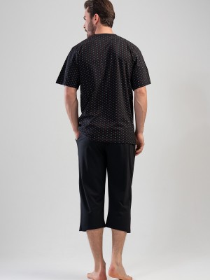 Man Desa Buttoned Capri Set Man Desa Buttoned Capri Set
