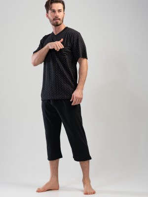 Man Desa Buttoned Capri Set Man Desa Buttoned Capri Set