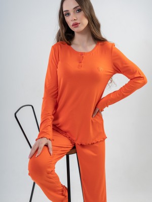 Woman Salmon Pyjama Set Woman Salmon Pyjama Set