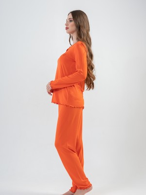 Woman Salmon Pyjama Set Woman Salmon Pyjama Set