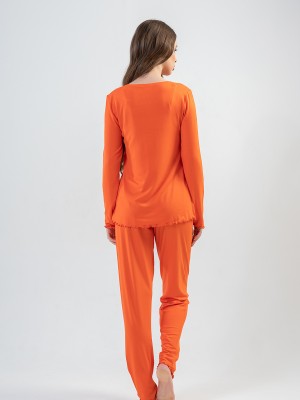 Woman Salmon Pyjama Set Woman Salmon Pyjama Set