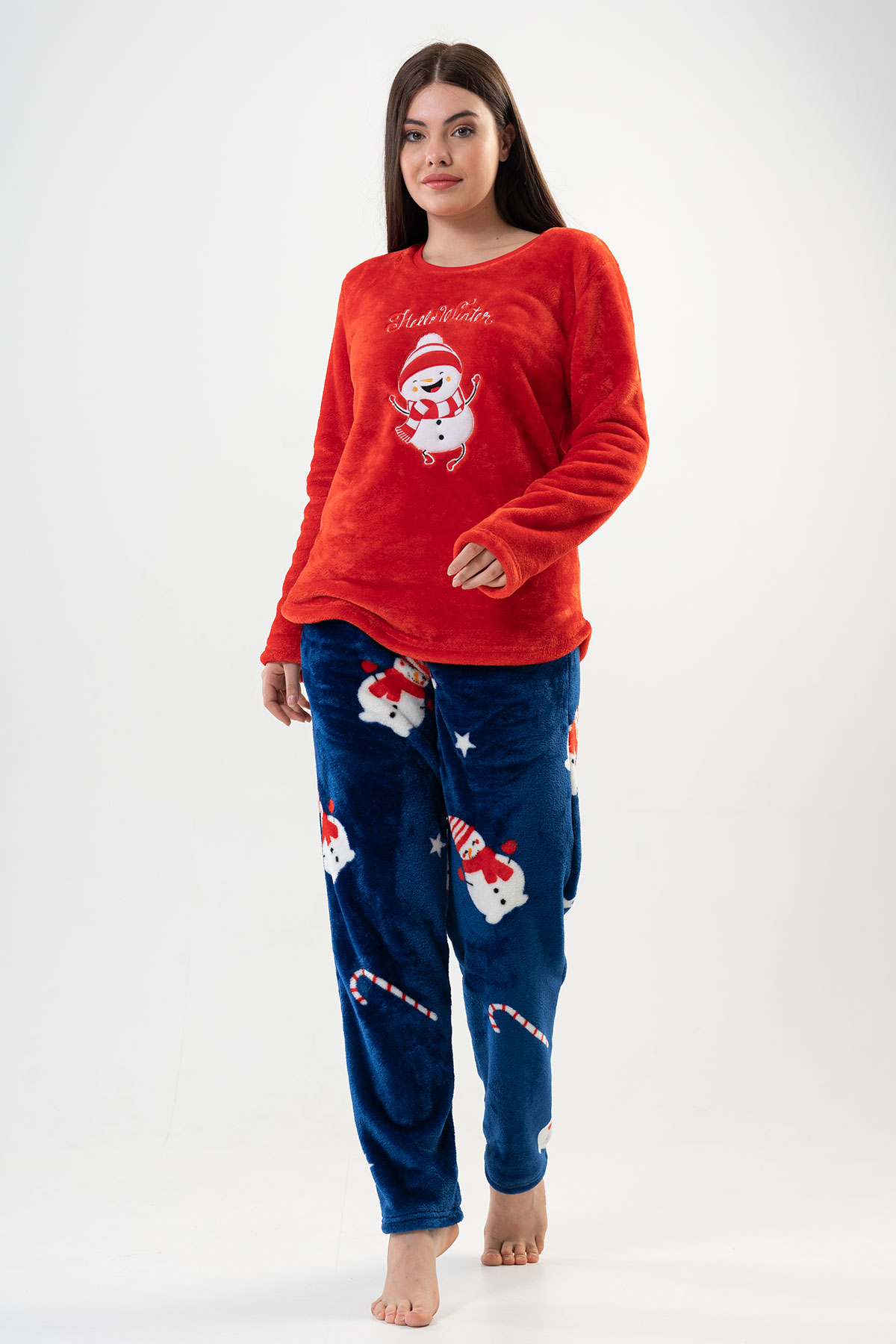 Woman Soft Christmas Pyjama Set Woman Soft Christmas Pyjama Set