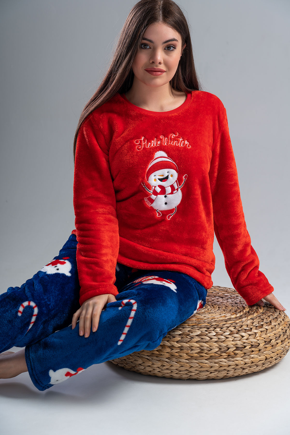 Woman Soft Christmas Pyjama Set Woman Soft Christmas Pyjama Set