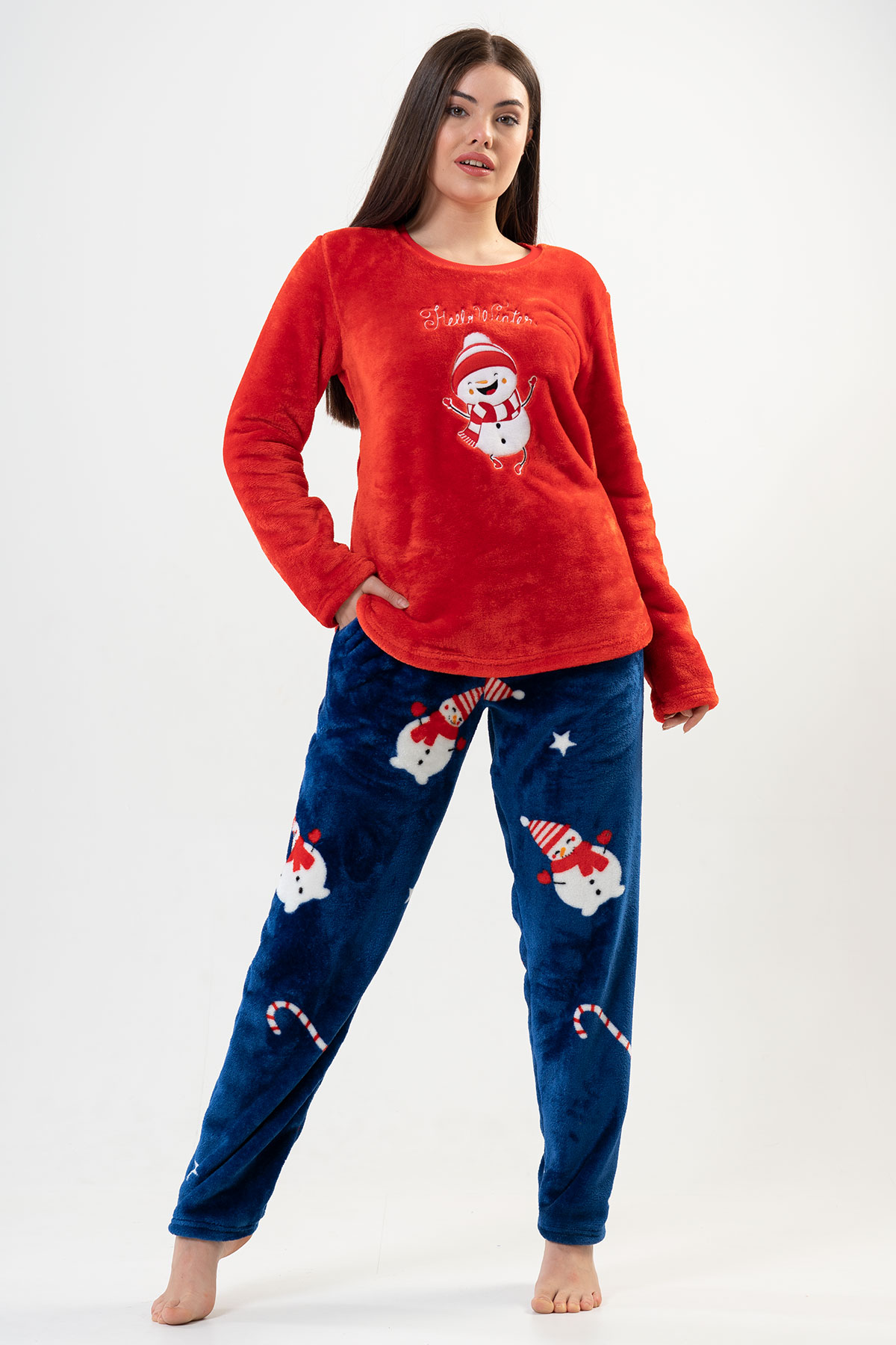 Woman Soft Christmas Pyjama Set Woman Soft Christmas Pyjama Set