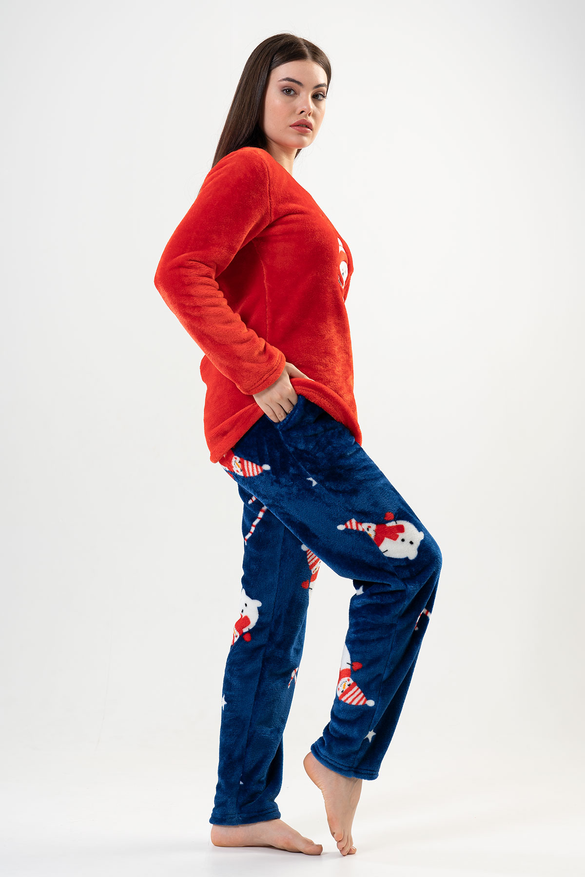 Woman Soft Christmas Pyjama Set Woman Soft Christmas Pyjama Set