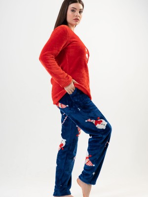 Woman Soft Christmas Pyjama Set Woman Soft Christmas Pyjama Set