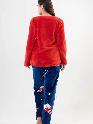 Woman Soft Christmas Pyjama Set Woman Soft Christmas Pyjama Set