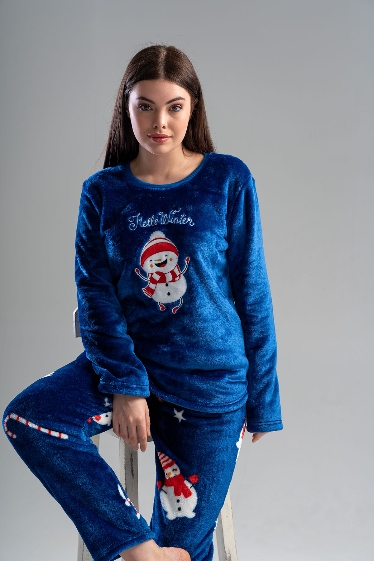 Woman Soft Christmas Pyjama Set Woman Soft Christmas Pyjama Set
