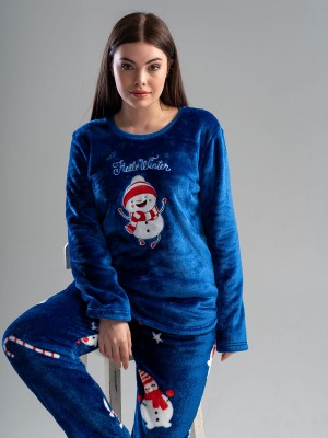 Woman Soft Christmas Pyjama Set Woman Soft Christmas Pyjama Set