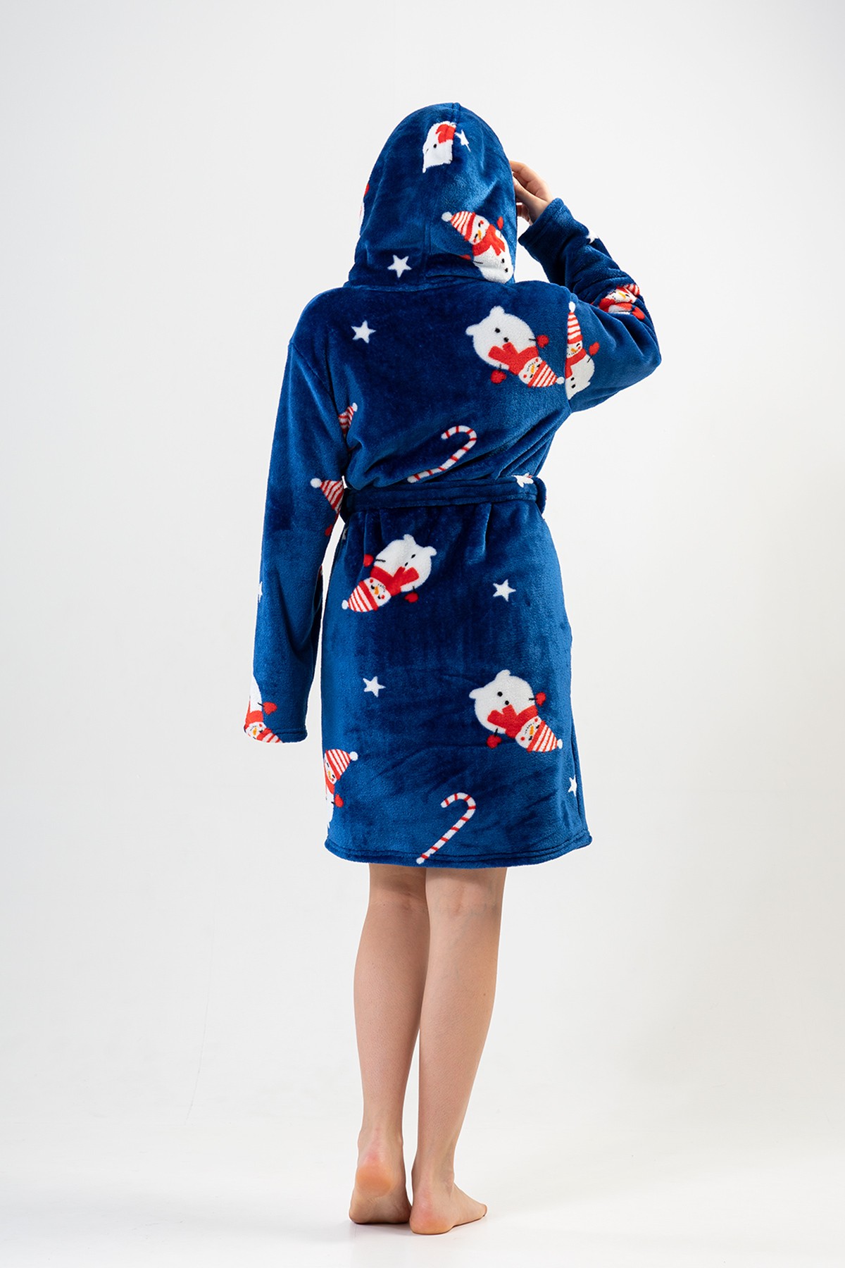 Woman Soft Christmas Dressing Gown Woman Soft Christmas Dressing Gown