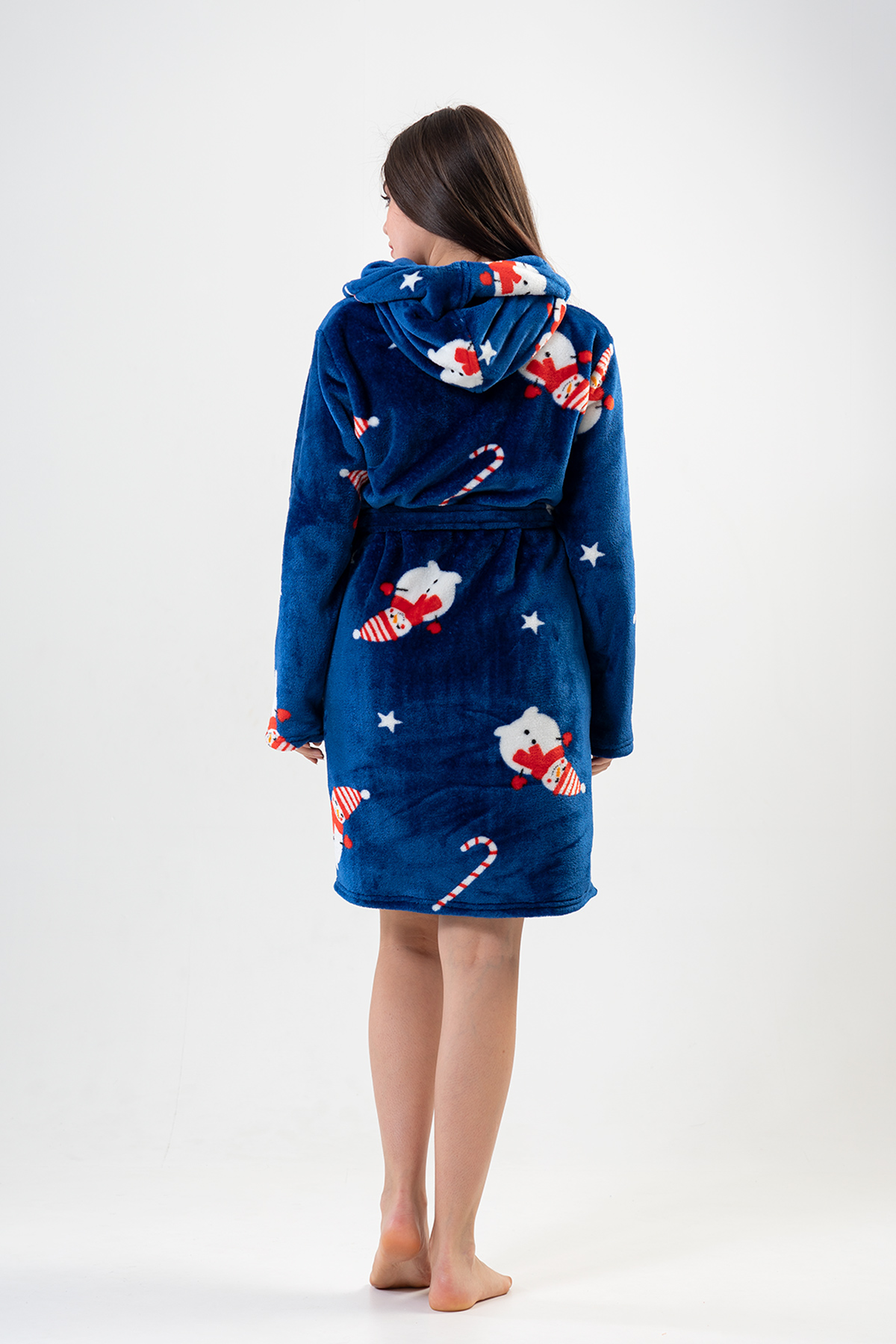 Woman Soft Christmas Dressing Gown Woman Soft Christmas Dressing Gown