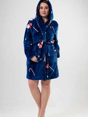 Woman Big Size Soft Christmas Dressing Gown Woman Big Size Soft Christmas Dressing Gown