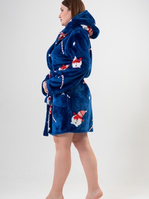 Woman Big Size Soft Christmas Dressing Gown Woman Big Size Soft Christmas Dressing Gown