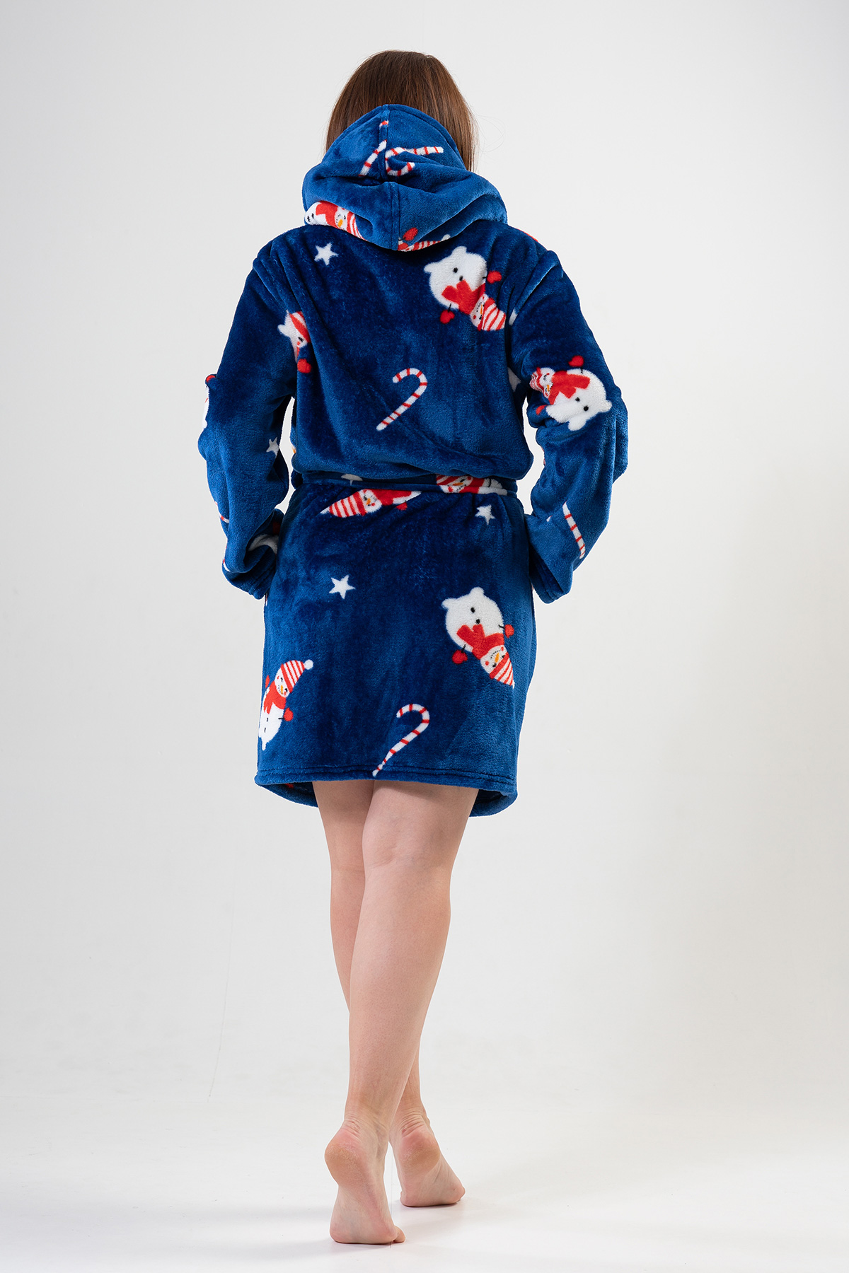 Woman Big Size Soft Christmas Dressing Gown Woman Big Size Soft Christmas Dressing Gown