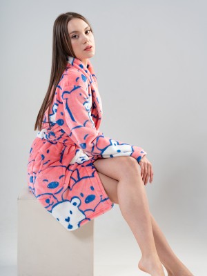 Woman Welsoft Pinky Dressing Gown Woman Welsoft Pinky Dressing Gown