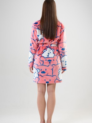 Woman Welsoft Pinky Dressing Gown Woman Welsoft Pinky Dressing Gown