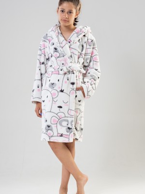 Kids' Girl White Dressing Gown Kids' Girl White Dressing Gown
