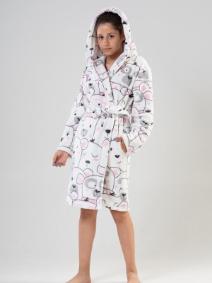 Kids' Girl White Dressing Gown Kids' Girl White Dressing Gown