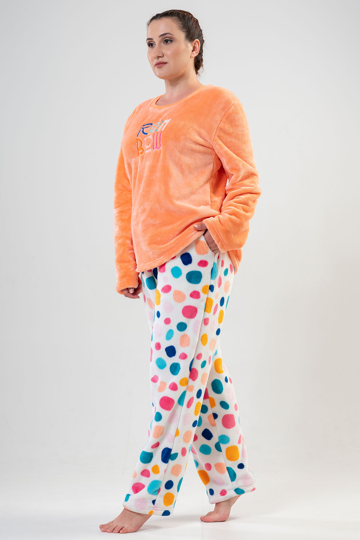 Woman Big Size Rainbow Pyjama Set Woman Big Size Rainbow Pyjama Set