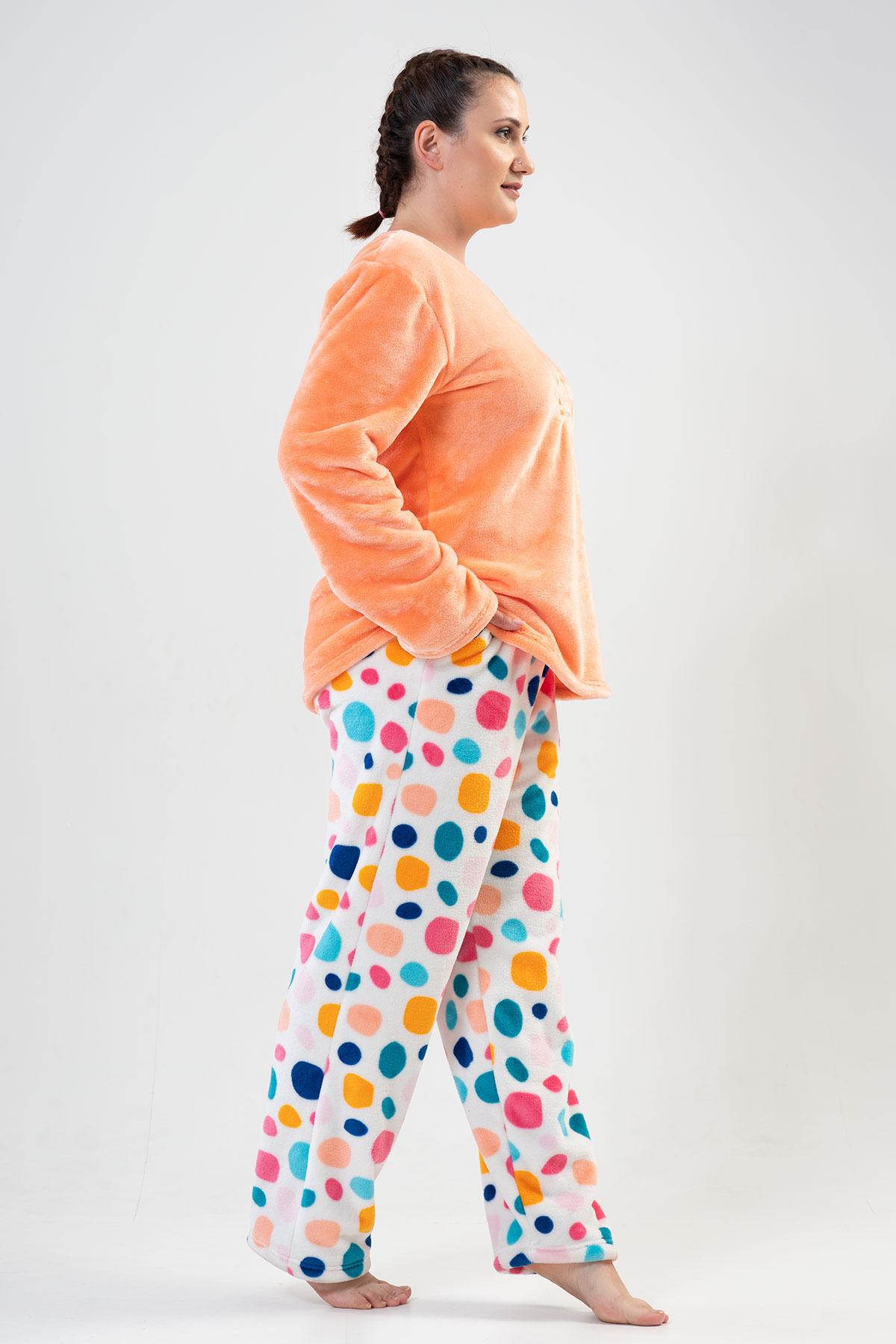 Woman Big Size Rainbow Pyjama Set Woman Big Size Rainbow Pyjama Set