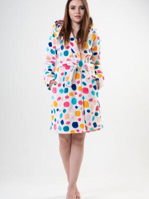 Woman Colorly Dressing Gown Woman Colorly Dressing Gown