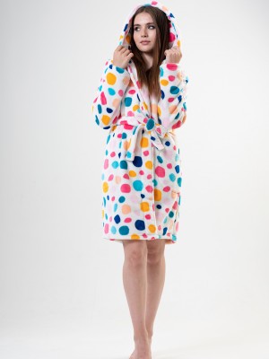 Woman Colorly Dressing Gown Woman Colorly Dressing Gown