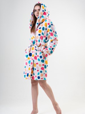 Woman Colorly Dressing Gown Woman Colorly Dressing Gown