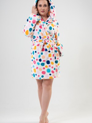 Woman Big Size Colorly Dressing Gown Woman Big Size Colorly Dressing Gown