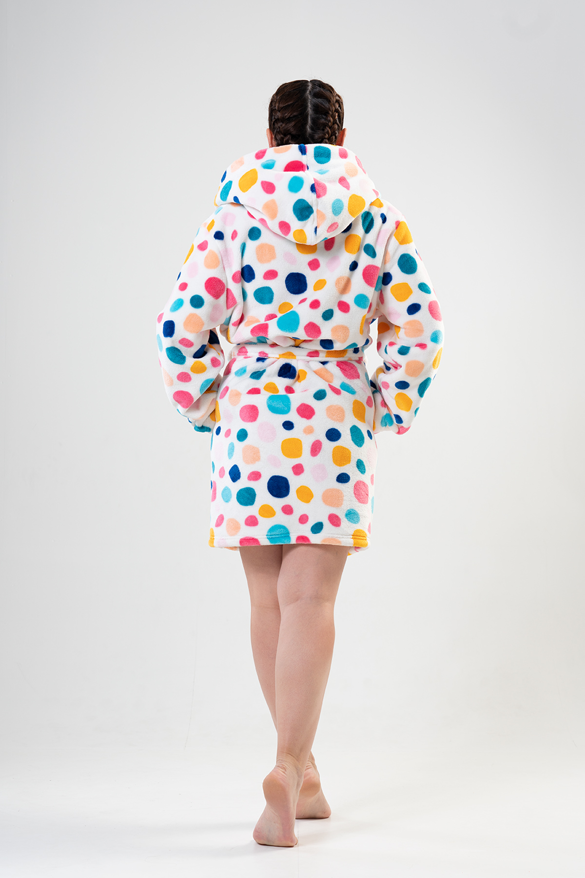 Woman Big Size Colorly Dressing Gown Woman Big Size Colorly Dressing Gown