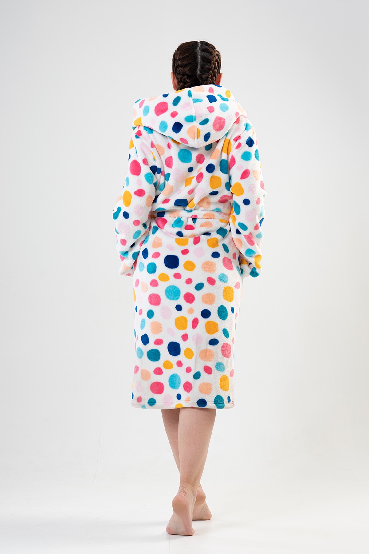 Woman Big Size Colorly Dressing Gown Woman Big Size Colorly Dressing Gown