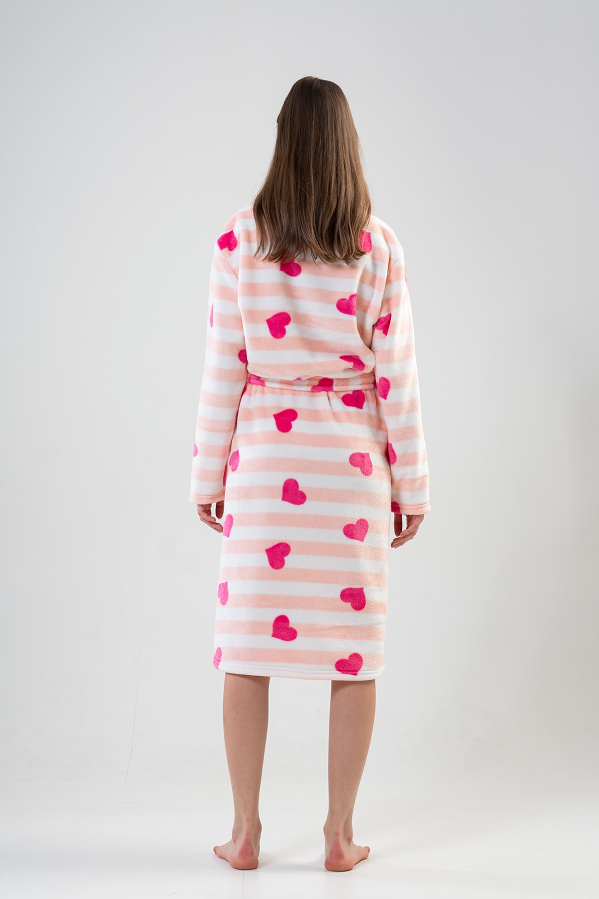 Woman Fuchsia Long Dressing Gown Woman Fuchsia Long Dressing Gown