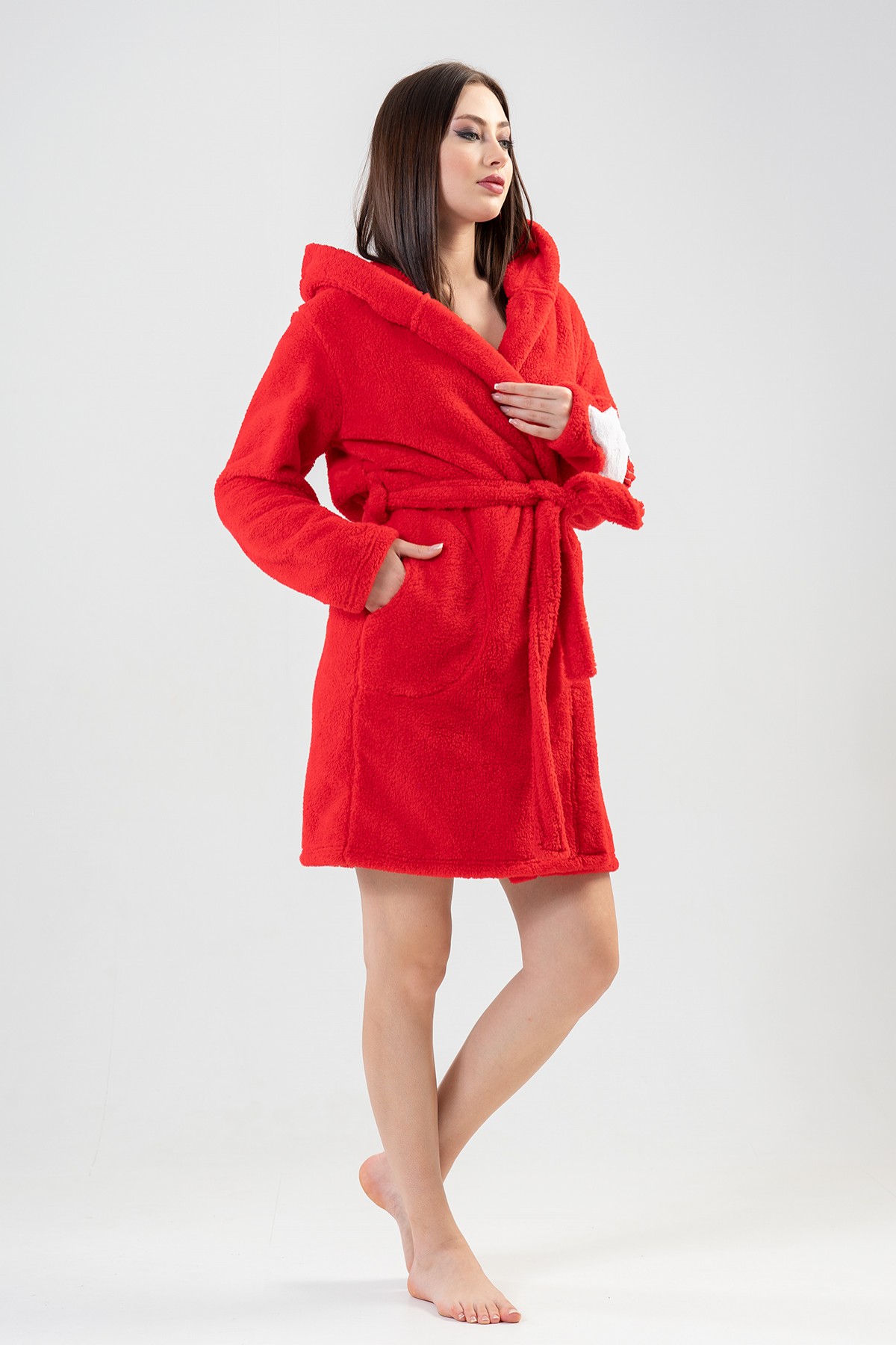 Woman Welsoft Christmas Dressing Gown Woman Welsoft Christmas Dressing Gown