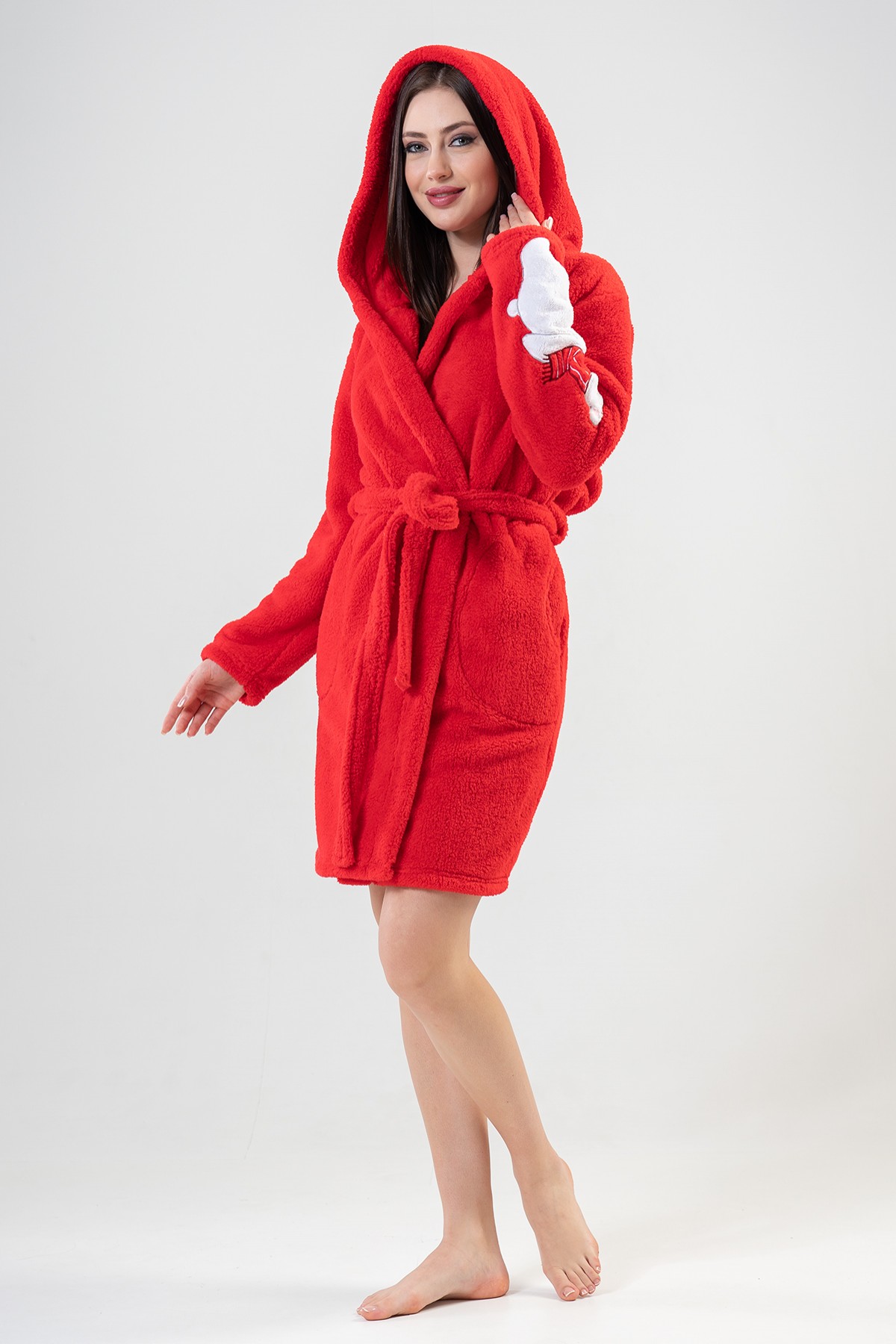 Woman Welsoft Christmas Dressing Gown Woman Welsoft Christmas Dressing Gown