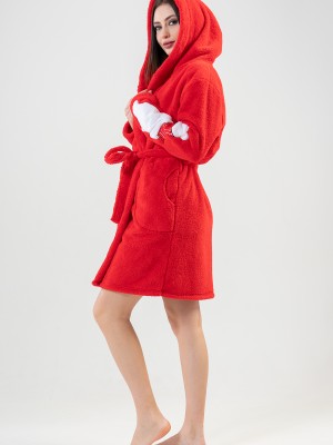 Woman Welsoft Christmas Dressing Gown Woman Welsoft Christmas Dressing Gown