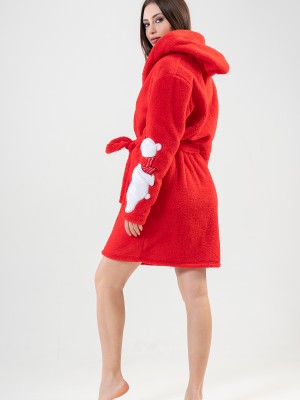 Woman Welsoft Christmas Dressing Gown Woman Welsoft Christmas Dressing Gown