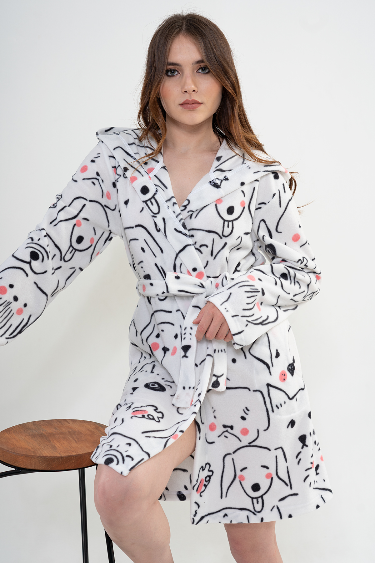 Woman Pure Dressing Gown Woman Pure Dressing Gown
