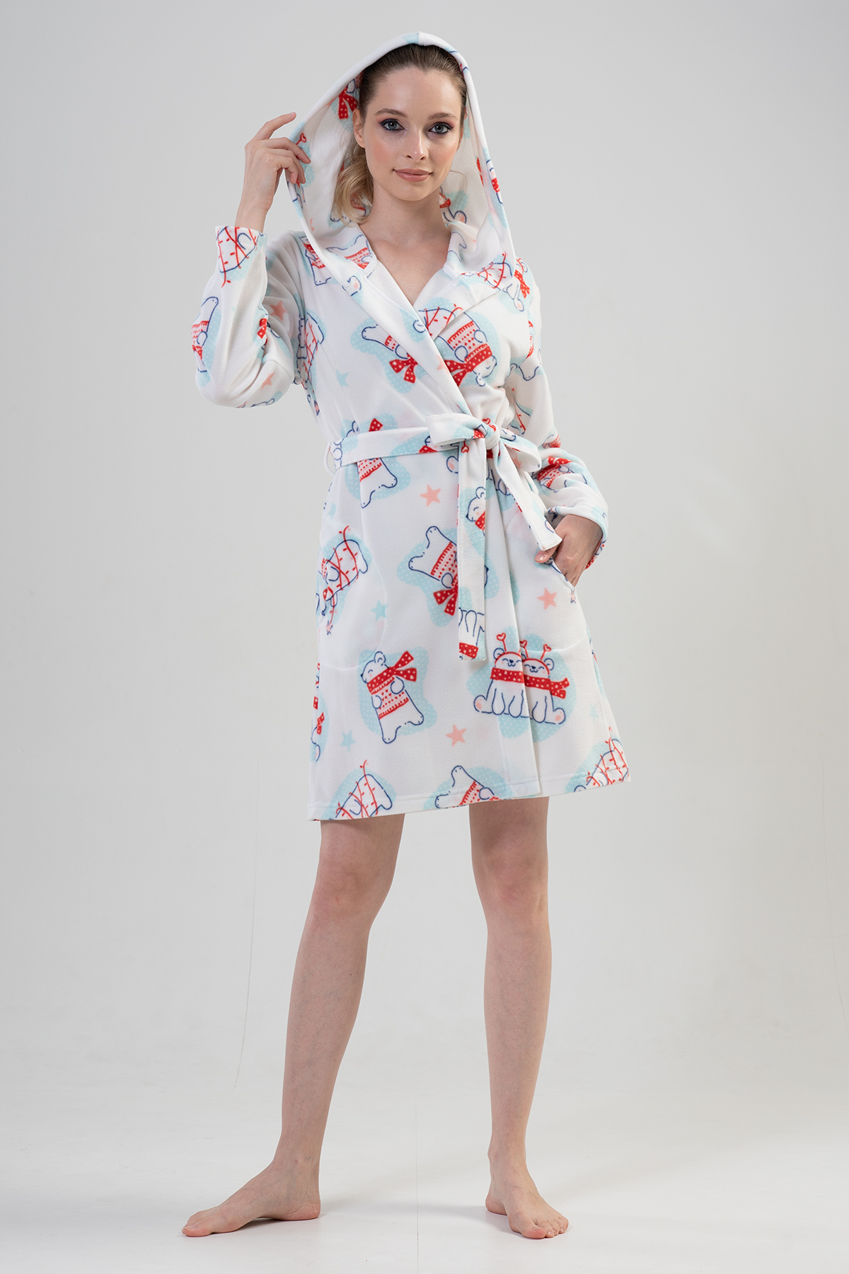 Woman Fleece Winter Dressing Gown Woman Fleece Winter Dressing Gown