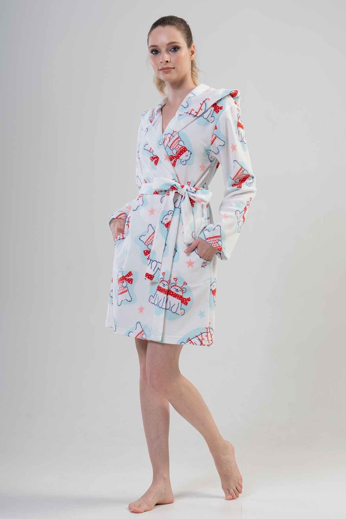 Woman Fleece Winter Dressing Gown Woman Fleece Winter Dressing Gown