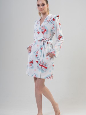 Woman Fleece Winter Dressing Gown Woman Fleece Winter Dressing Gown