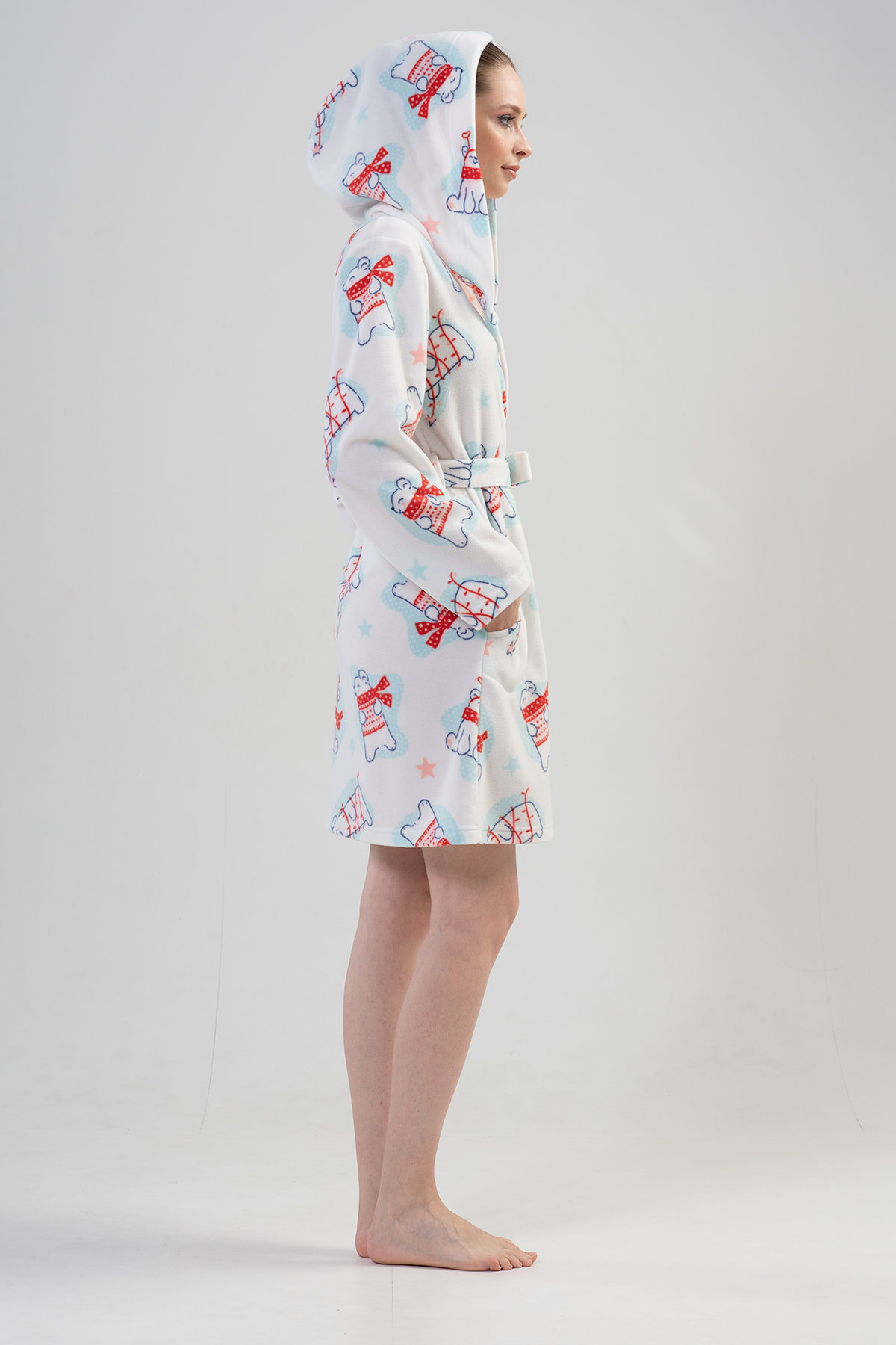 Woman Fleece Winter Dressing Gown Woman Fleece Winter Dressing Gown