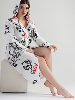 Woman Sweet Dog Dressing Gown Woman Sweet Dog Dressing Gown