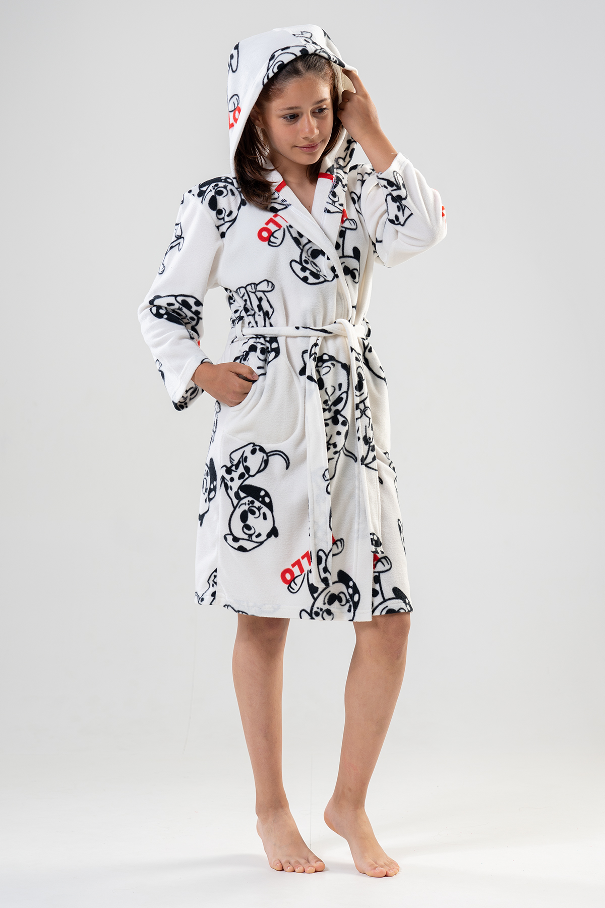 Kids' Girl Sweet Dog Dressing Gown Kids' Girl Sweet Dog Dressing Gown