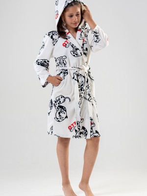 Kids' Girl Sweet Dog Dressing Gown Kids' Girl Sweet Dog Dressing Gown