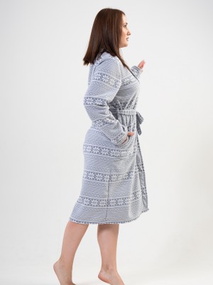Woman Big Size Winter Concept Dressing Gown Woman Big Size Winter Concept Dressing Gown