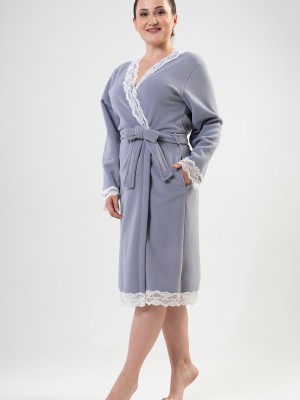 Woman XXL Lace Dressing Gown Woman XXL Lace Dressing Gown